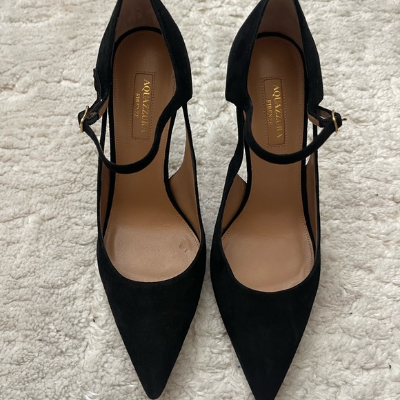 Aquazzura Black Heels Sophisticated Style